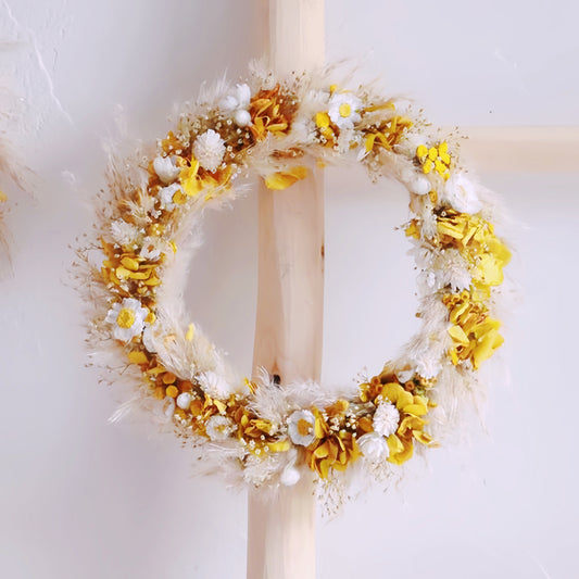 Flower Wreath | Dried Preserved flowers with hoop | Home Decor | Door Decor | Holiday Gift