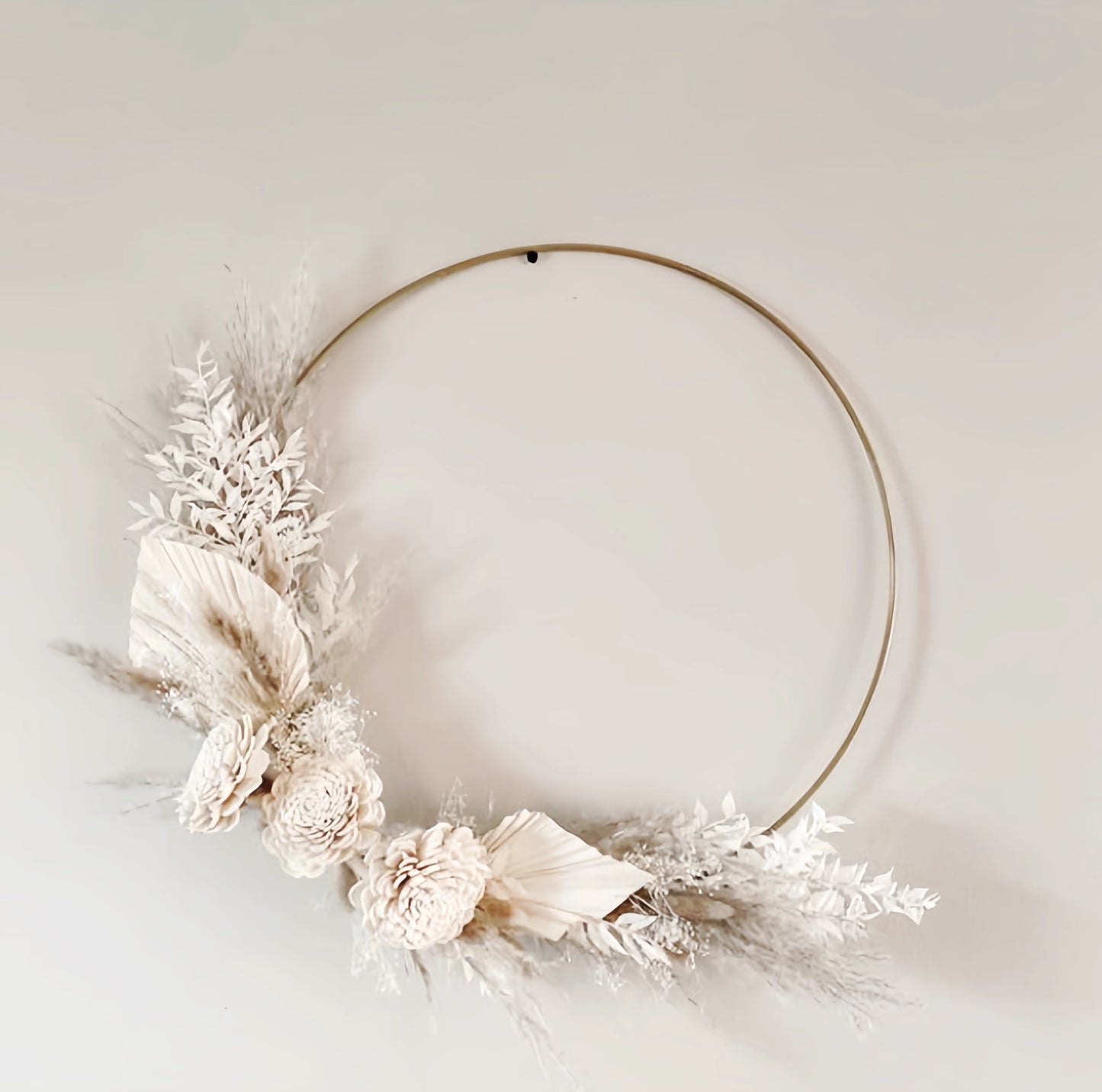 Flower Wreath | Dried Preserved flowers with hoop | Home Decor | Door Decor | Holiday Gift