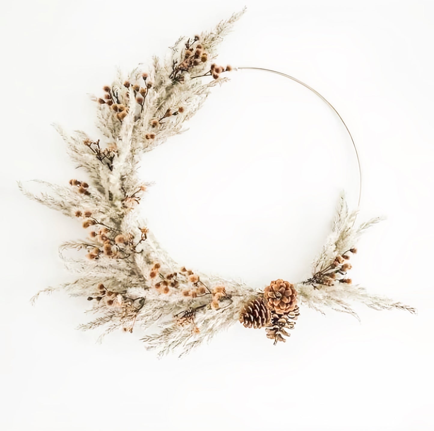 Flower Wreath | Dried Preserved flowers with hoop | Home Decor | Door Decor | Holiday Gift